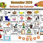 November National Holidays Calendar Farah Chrystal