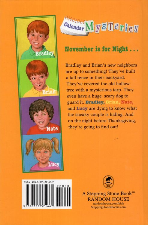 November Night Calendar Mysteries 11 Library Binding 
