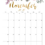 November Printable Calender
