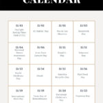 November Social Media Calendar Holidays And Days Of Observance For