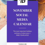 November Social Media Calendar Post Ideas For Businesses Social
