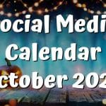 October 2022 Social Media Posts Calendar