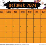 October 2023 Calendar 52 Free PDF Printables