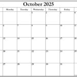 October 2023 Calendar Free Printable Calendars