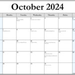 October 2024 Calendar With Holidays Printable Free Download Pauli Valeria