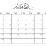 October Blank Printable Calendar Lotte Marianne