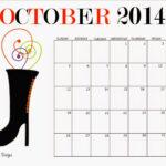 October Calendar FREE Printable BellaGrey Designs