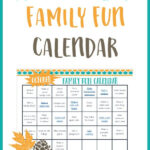 October Family Fun Calendar Free Printable Free Family Fun Cool