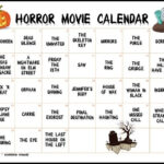 October Halloween Movie Calendar Printable Calendar Collection