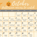 October Halloween Movie Calendar Printable Calendars AT A GLANCE