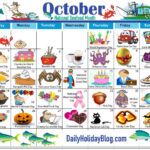 OCTOBER Holiday Calendar Wacky Holidays October Holidays