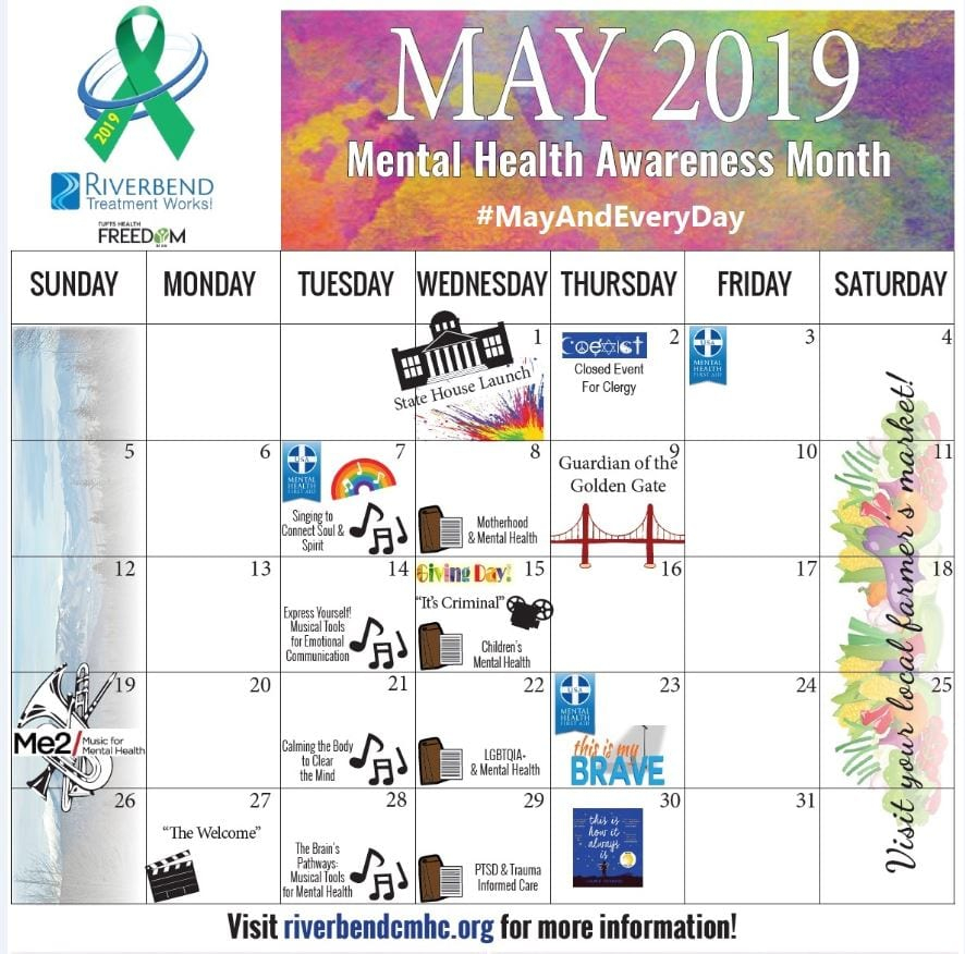 October Mental Health Calendar Jessica Thomson