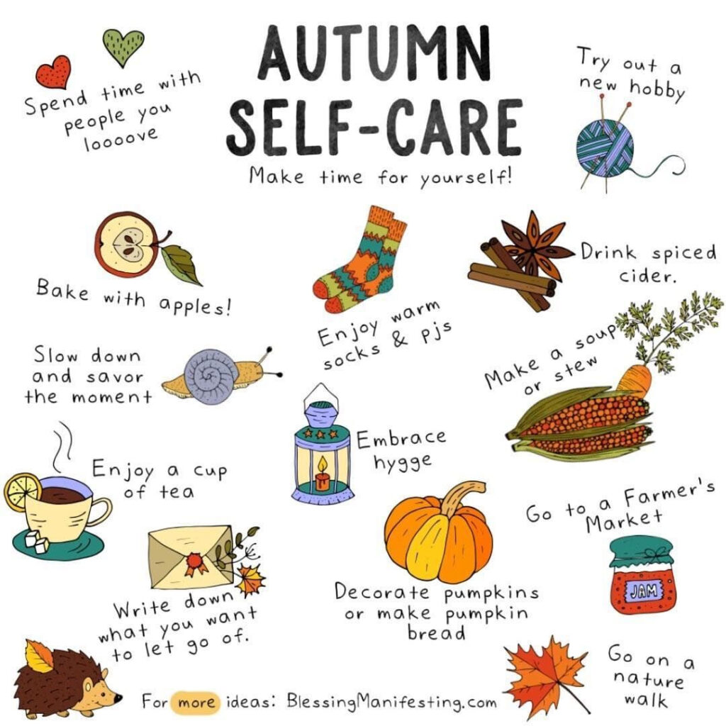 October Self Care Calendar