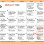 October Senior Activity Calendar Ros Kristel