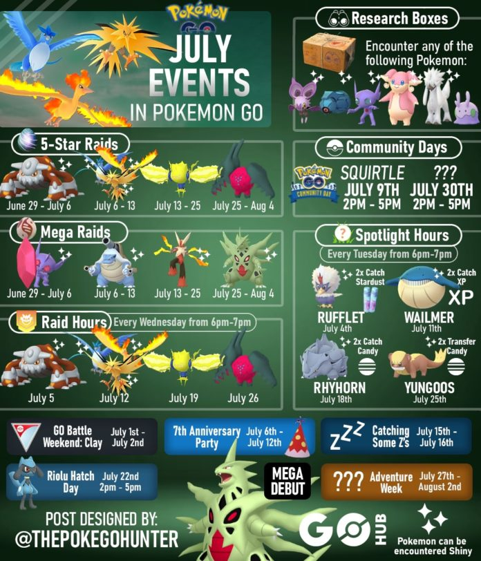 Pokemon Go Calendar July 2024 Becca Carmine