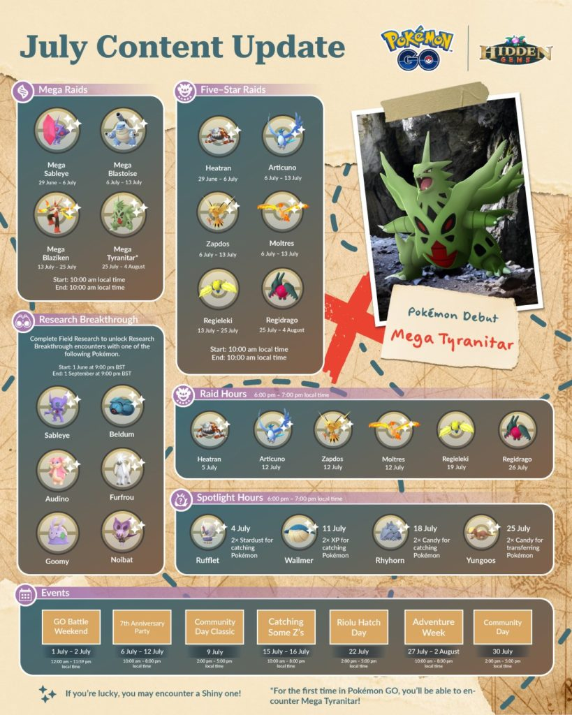 Pokemon Go July Calendar 2025 Nicol Augusta
