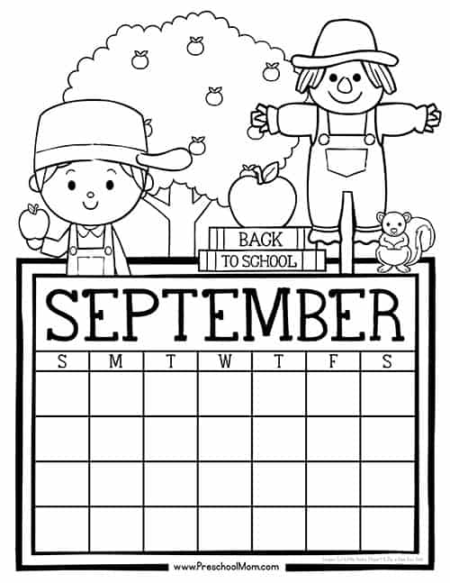 Preschool Monthly Calendar Printables Preschool Mom