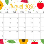 Printable Calendar August 2025 Calendars 2025