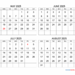 Printable Calendar July 2025 And August 2025 Daniel Quinn