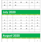 Printable Calendar June July August Printable Templates