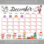 Printable December 2022 Calendar With Holidays