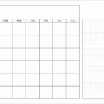 Printable Editable Monthly Calendar Template Just In Fully Editable