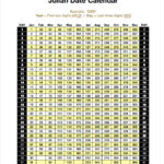 Printable Julian Date Calendar