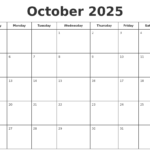 Printable October 2025 Calendar Pages Pdf Gabrielle H Goffage