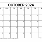 Printable October Calendar 2024 Pdf 2025 CALENDAR PRINTABLE