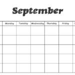 Printable Preschool Calendars