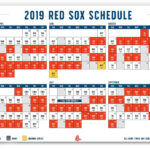 Printable Red Sox Schedule