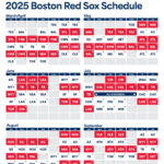 Printable Schedule Boston Red Sox