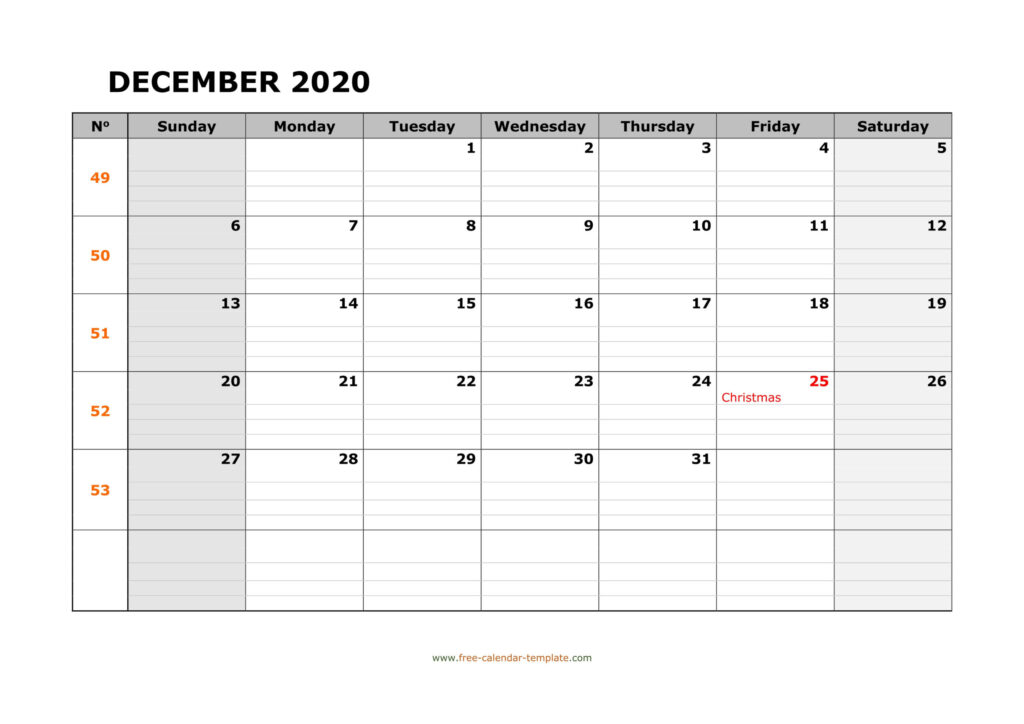 Printable Word Calendar With Lines Template Calendar Design
