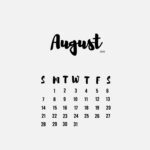 Pull Up August Calendar Printable Calendars AT A GLANCE