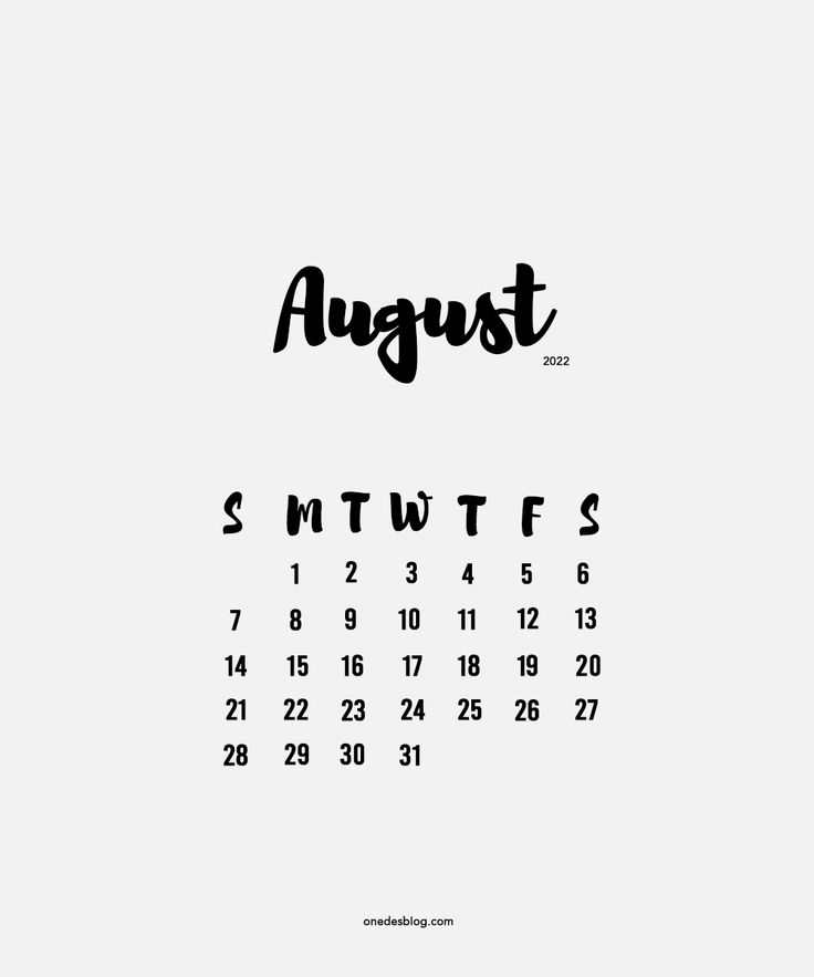 Pull Up August Calendar Printable Calendars AT A GLANCE