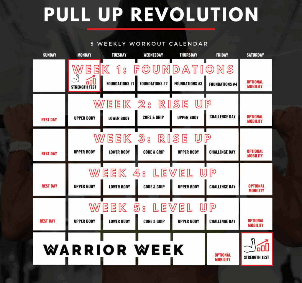 PULL UP REVOLUTION AT HOME PULL UP PROGRAM