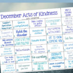 Random Acts Of Kindness Calendar For December Natural Beach Living