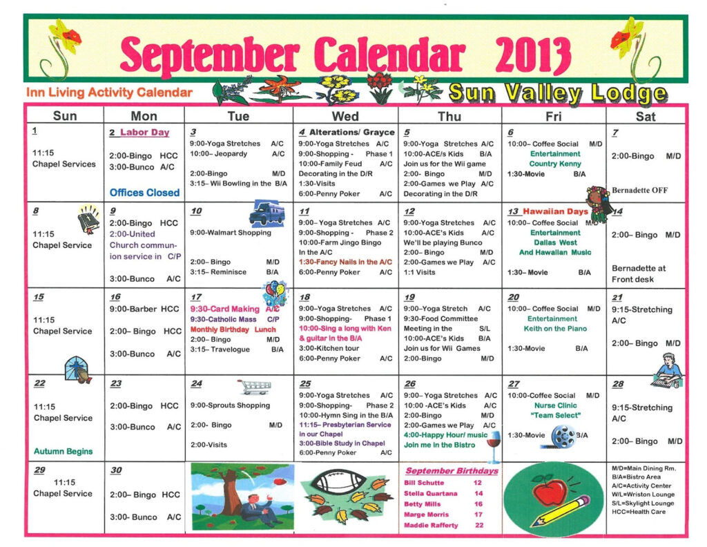 Retirement Life Care Journal September 2013 Assisted Independent 