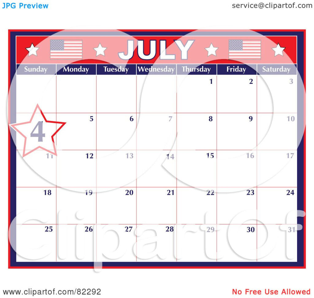 Royalty Free RF Clipart Illustration Of A Red White And Blue 