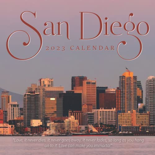 San Diego Calendar Beautiful 18 month 2023 Calendar Gift For Family 
