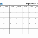 September 1957 Monthly Calendar PDF Word Excel