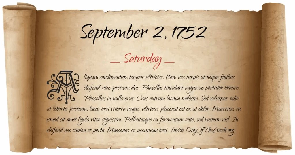 September 2 1752 Date Scroll Poster High Quality 1200x630 