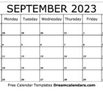 September 2023 Calendar Free Printable Calendar Templates September