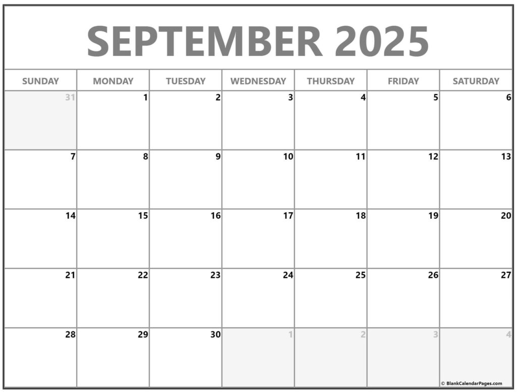 September 2023 Calendar Free Printable Calendars