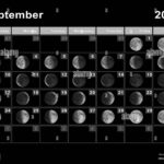 September 2023 Lunar Calendar Moon Cycles Moon Phases Stock Photo Alamy