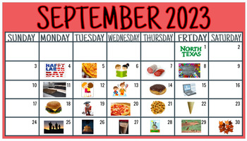 September 2023 National Day Calendar By KillionCreations TPT