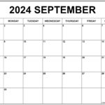 September 2024 Calendar Free Printable Calendars