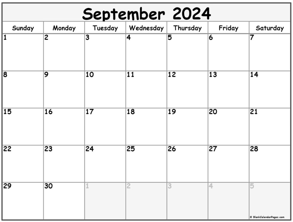 September 2024 Calendar Template Word Free Kathe Viviana