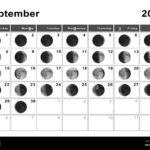 September 2024 Lunar Calendar Moon Cycles Moon Phases Stock Photo Alamy