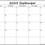 September 2024 Monday Calendar Monday To Sunday